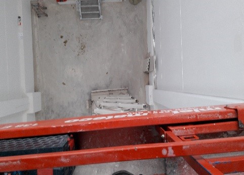 Blick von der Hebebühne